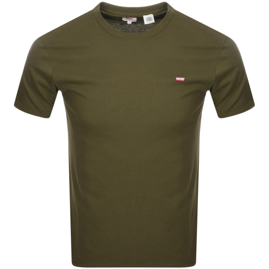 Alternative Image for ProductLevis Original Crew Neck Logo T Shirt Khaki1